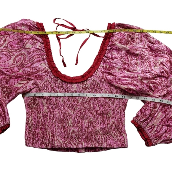 NWT Free People Blouse Size S Dare Me Velvet - Picture 3 of 7